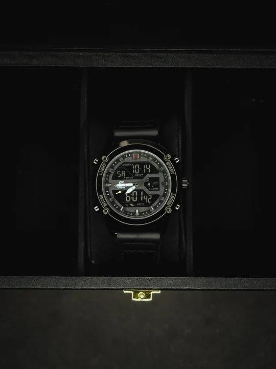 Dual Time || Sports Watch || Black Dial