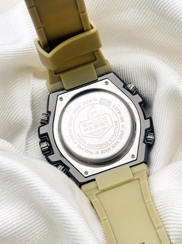 G-Shock - GSTW-300 Metal-Body Beige  Sports Watch