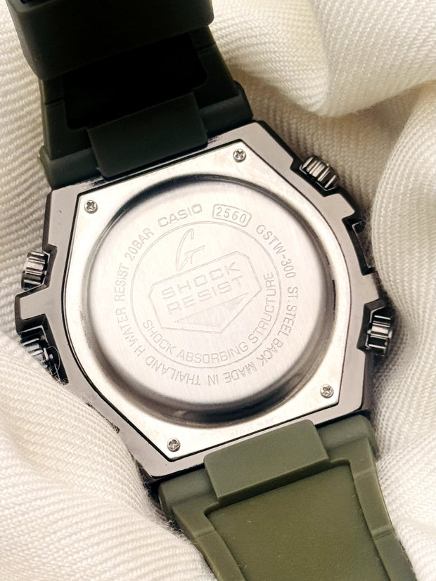 G-Shock - GSTW-300 Metal-Body Green Sports Watch