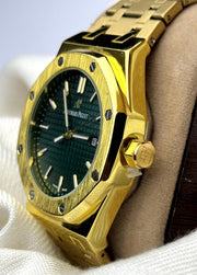 AP Watch || Golden Chain Green  Dial