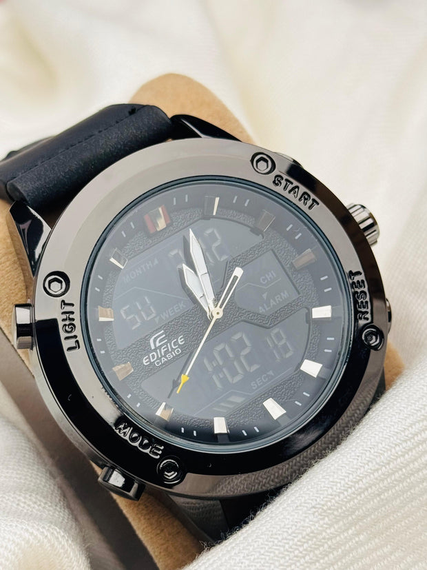 Dual Time || Sports Watch || Black Dial