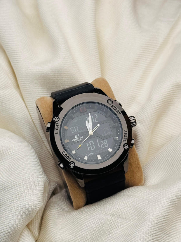 Dual Time || Sports Watch || Black Dial