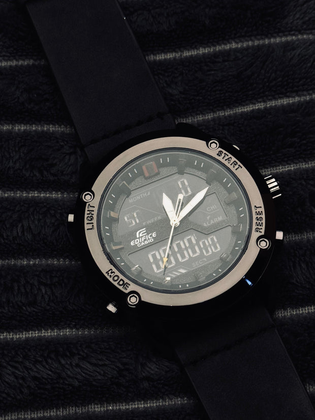 Dual Time || Sports Watch || Black Dial