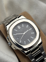 Premium Black Dial Silver Chain Watch