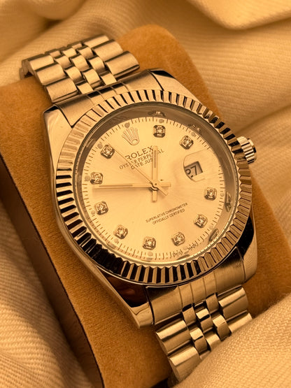Rlx Watch Just Date Silver