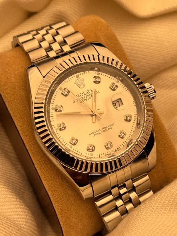 Rlx Watch Just Date Silver