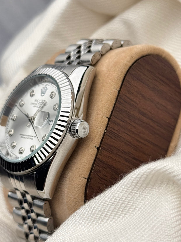Rlx Watch Just Date Silver