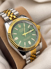 RLX Watch Just Date Golden Green