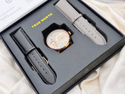 True Worth Double Strap Watch Golden Dial