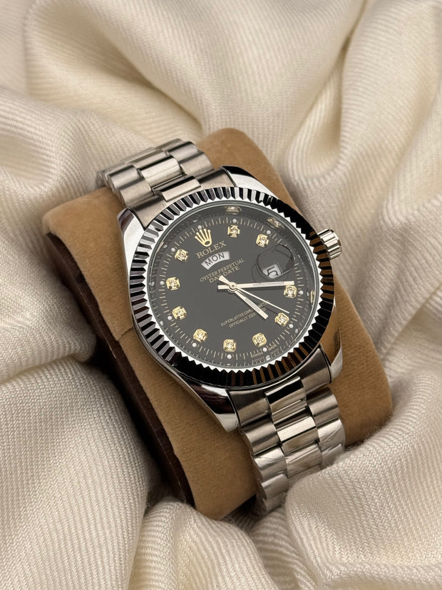 Rlx Watch Premium Quality Black Dial Watch