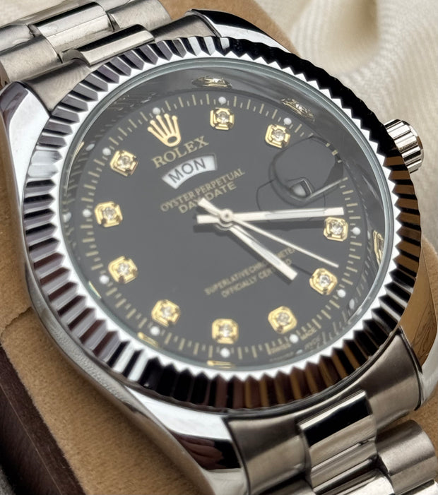 Rlx Watch Premium Quality Black Dial Watch