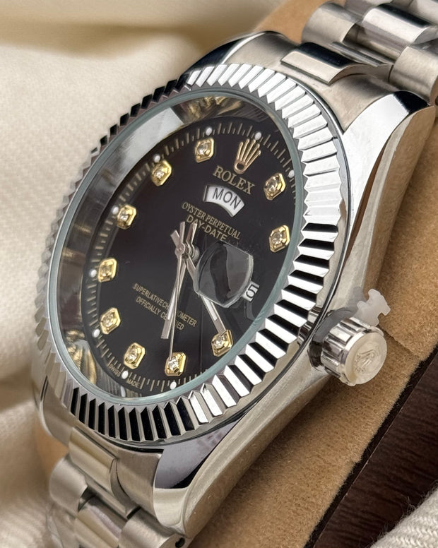 Rlx Watch Premium Quality Black Dial Watch