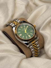 RLX Watch Just Date Golden Green