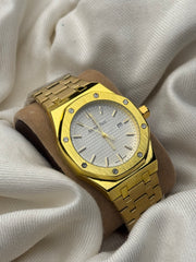 AP Watch || Golden Chain White  Dial