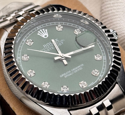 RLX Premium Watch Just Date Green dial