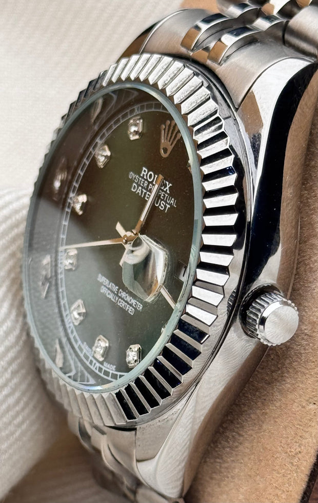 RLX Premium Watch Just Date Green dial