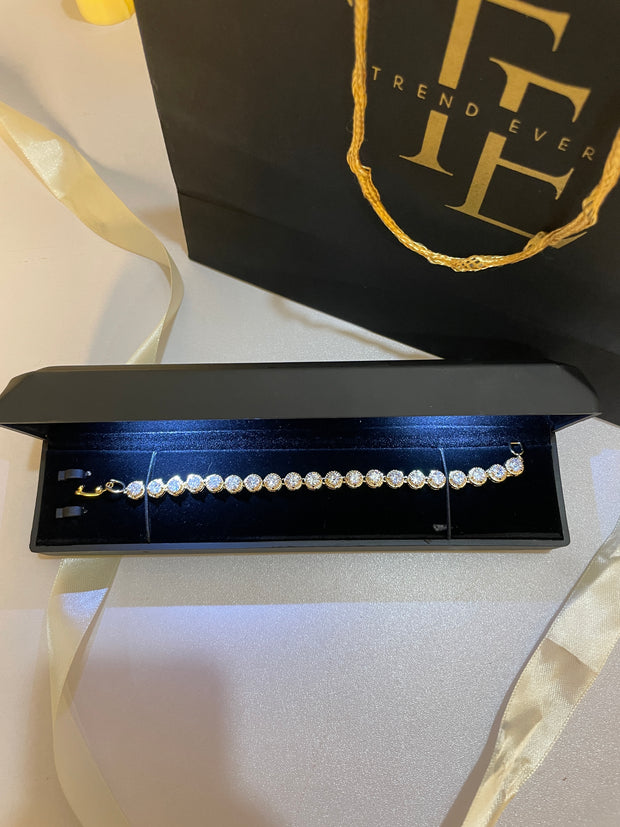 Gold Addition Stone Bracelet