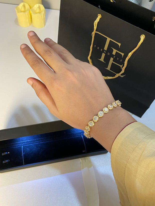 Gold Addition Stone Bracelet