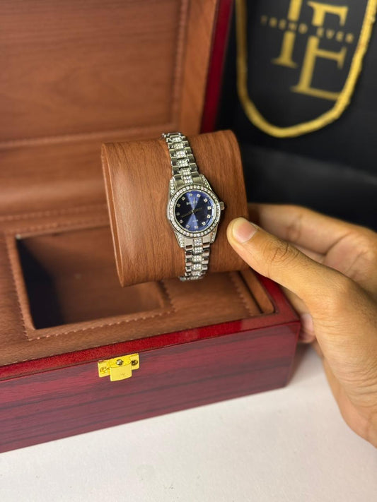 Bolun Royal Blue / Green Crystal  Watch